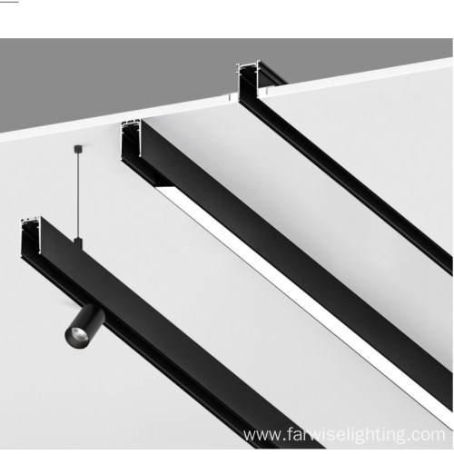 recessed surface suspendant magnetic track lighting system